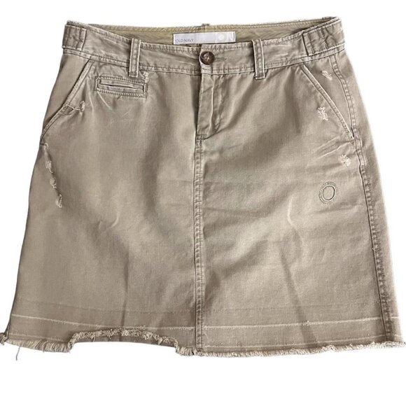 Y2K old navy skirt distressed style size 4 Has back pocket wear not sure if it w - Picture 1 of 5